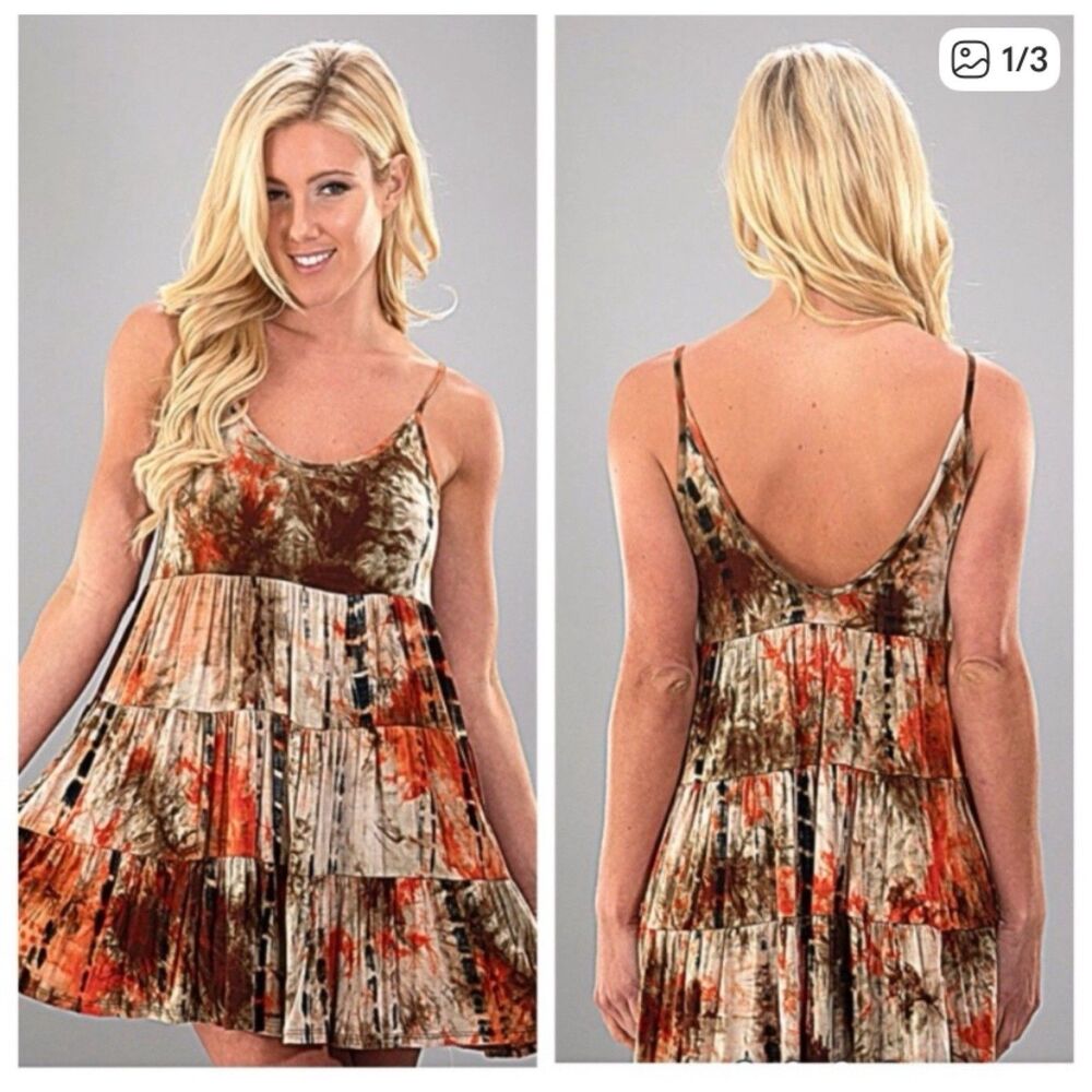 LUXE Women's Multicolor Casual Mini Dress Size M